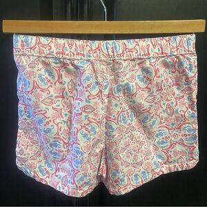 Vineyard Vines Pink & Blue Paisley Pull-On Shorts